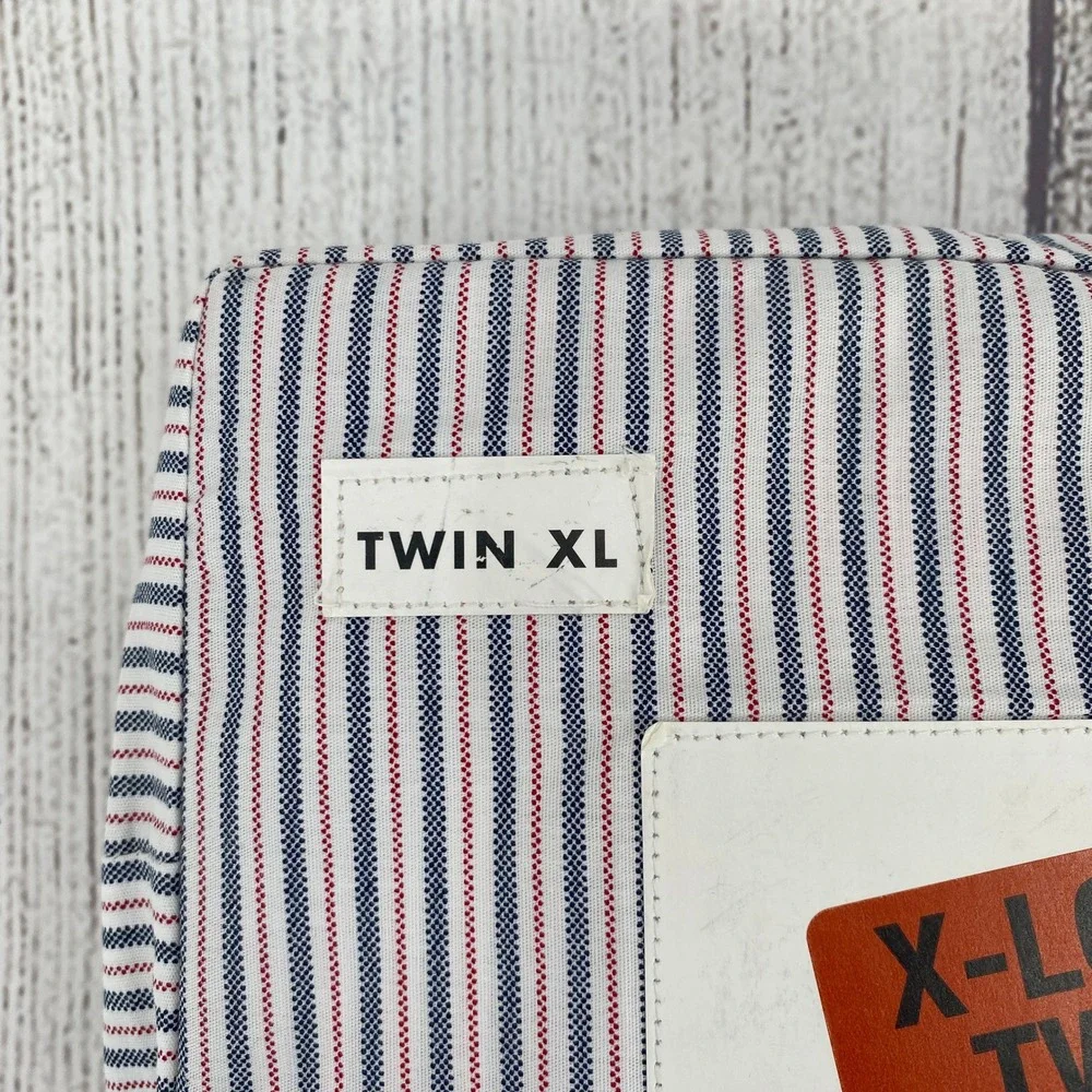Tommy Hilfiger Sheet Set Twin XL Blue Cruising Stripe 100% Cotton Percale 3pc